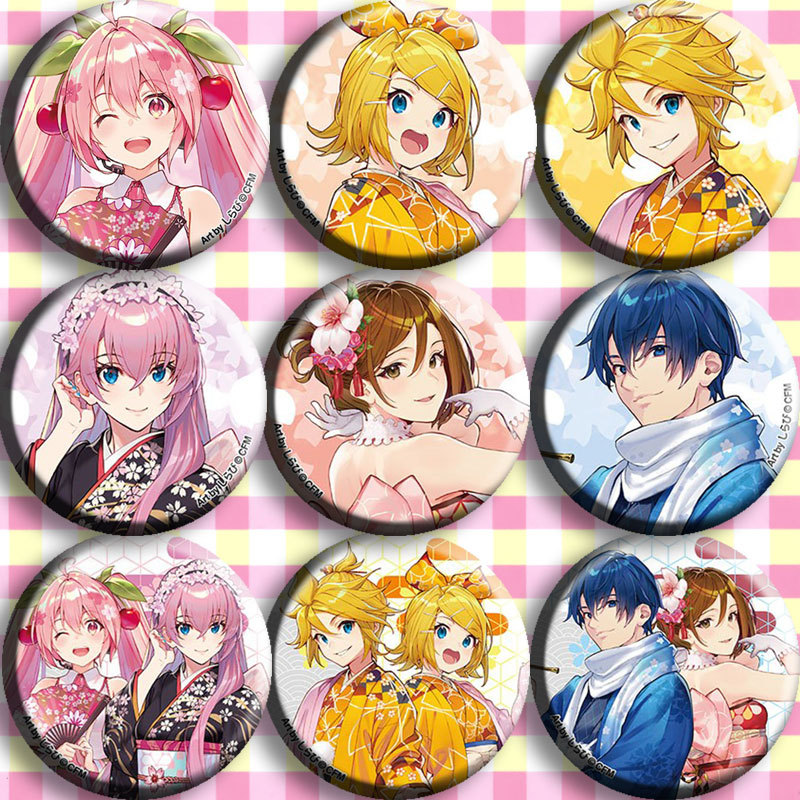 Anime Merchandise Types - Zestaw przypinek anime Hatsune Miku, typ