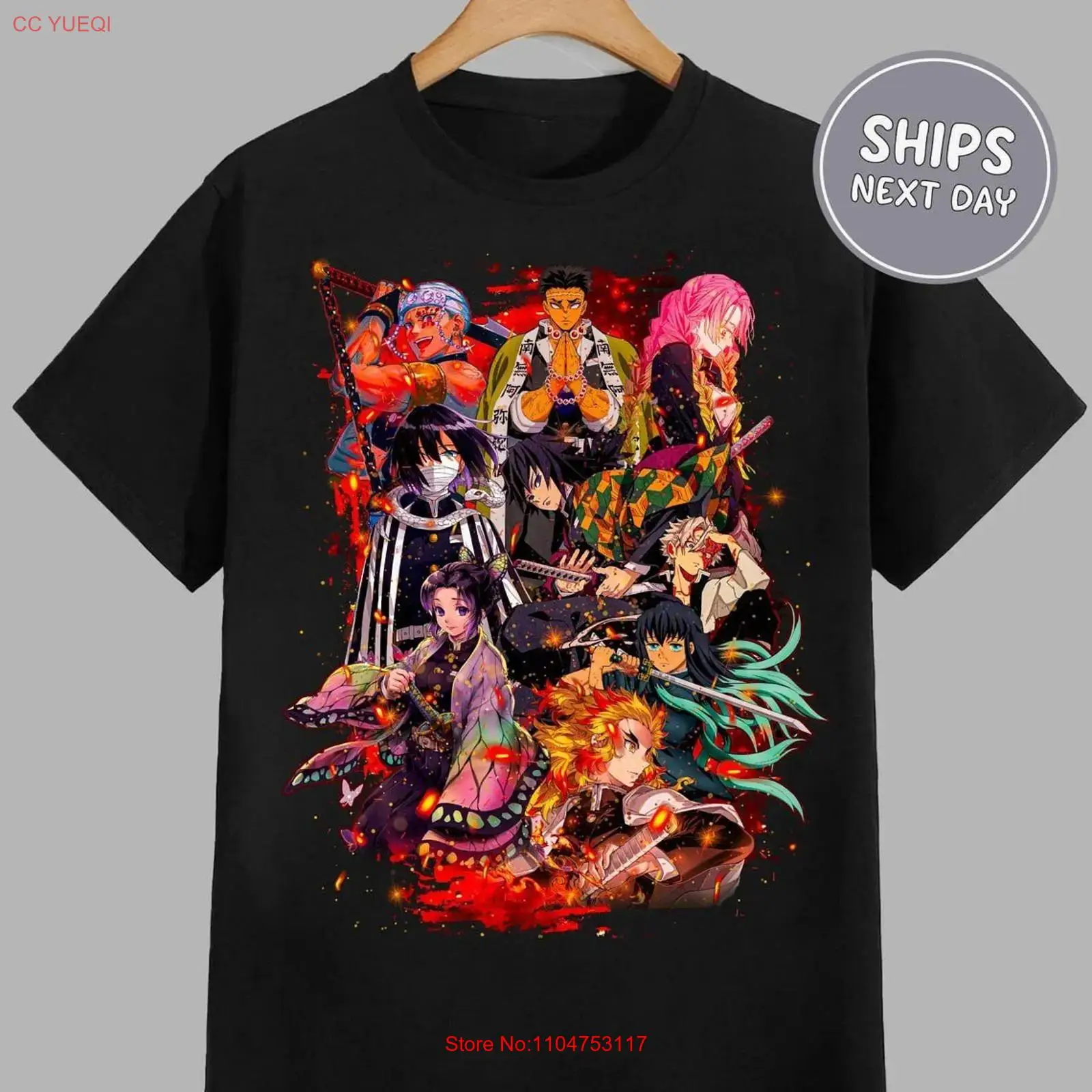 Anime Themed Merchandise - Koszulka Anime Demon Slayer Slayer vintage,