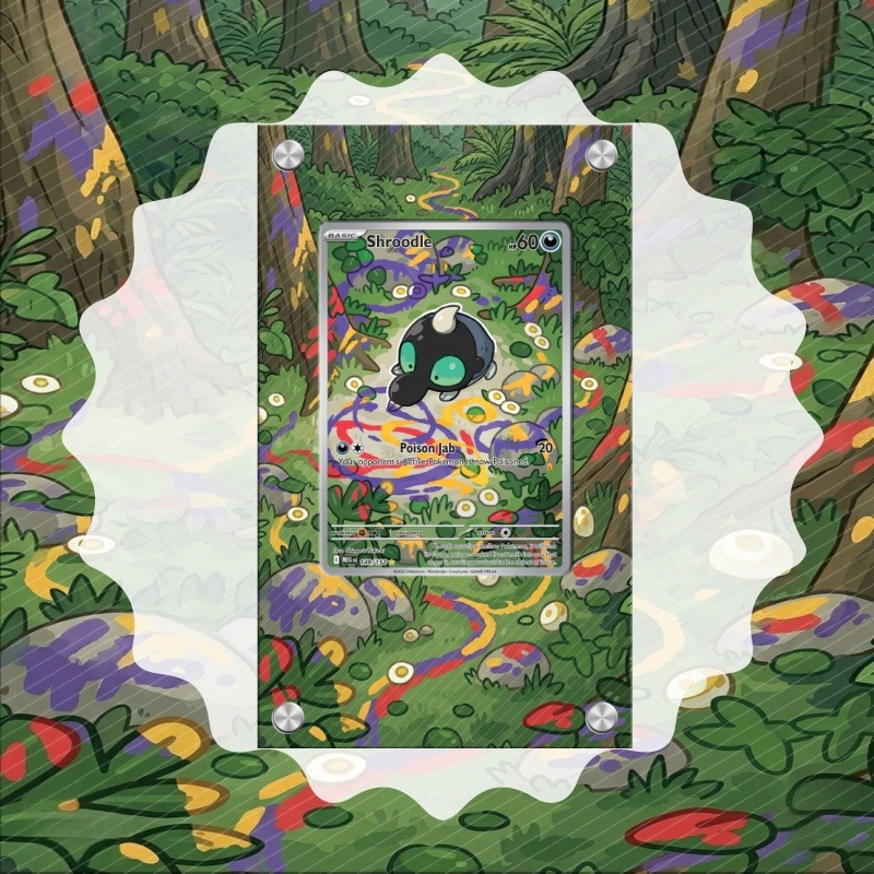 Anime Merchandise For Girls - Ekspozycja artystyczna na karty Pokemon Shroodle,