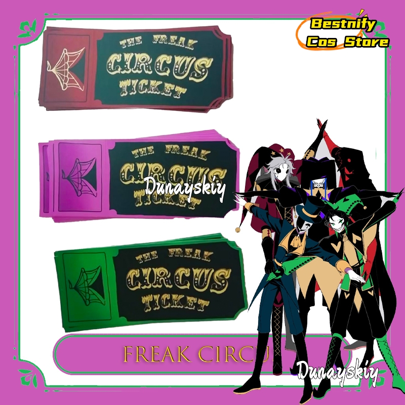 Anime Merchandise Women - Karta Biletowa BFreak Circus Czerwona Zielona
