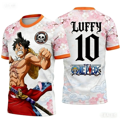 Anime Themed Merchandise - Koszulka treningowa z motywem anime 2026,