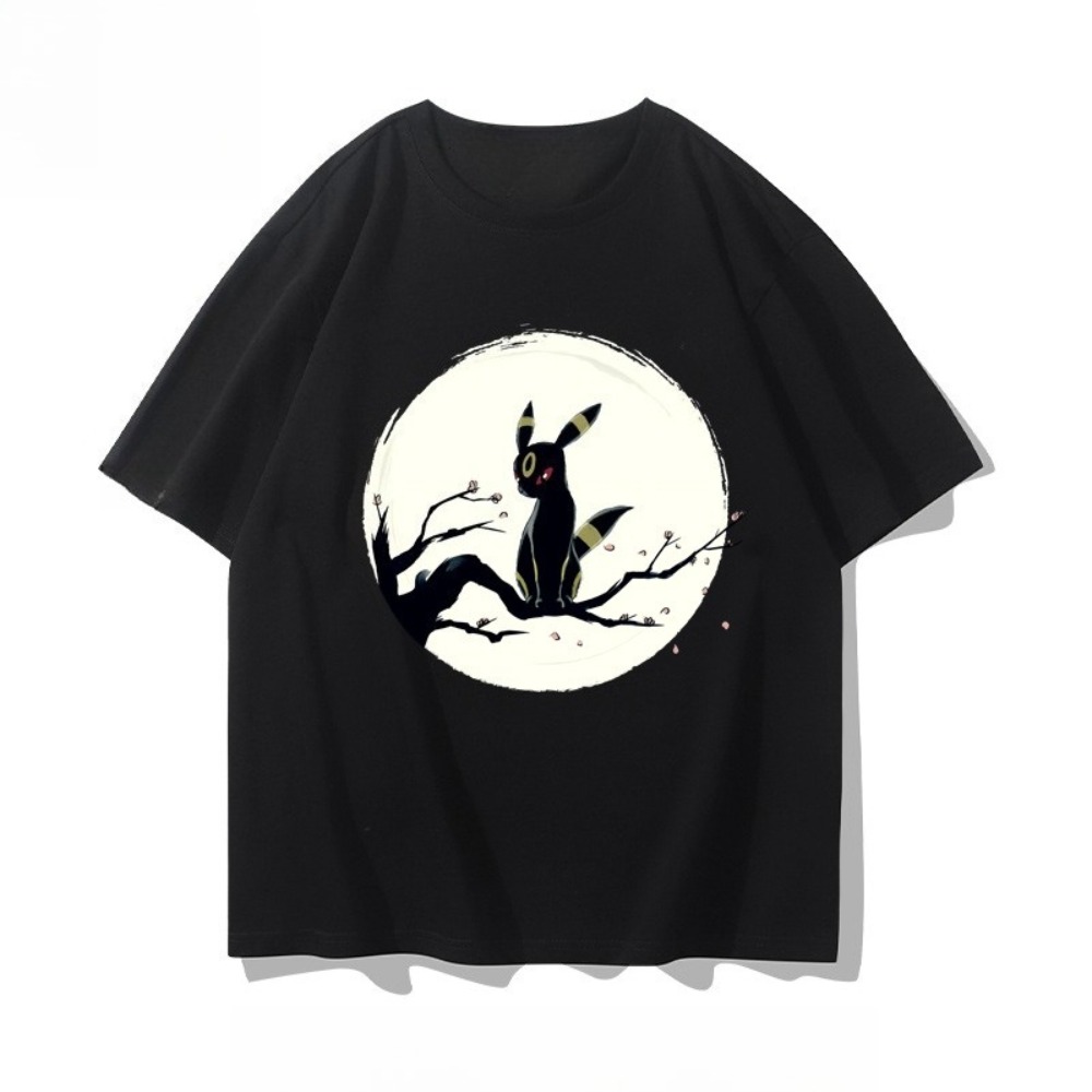 Anime Merchandise Store Japan - Męska koszulka z nadrukiem Umbreon z