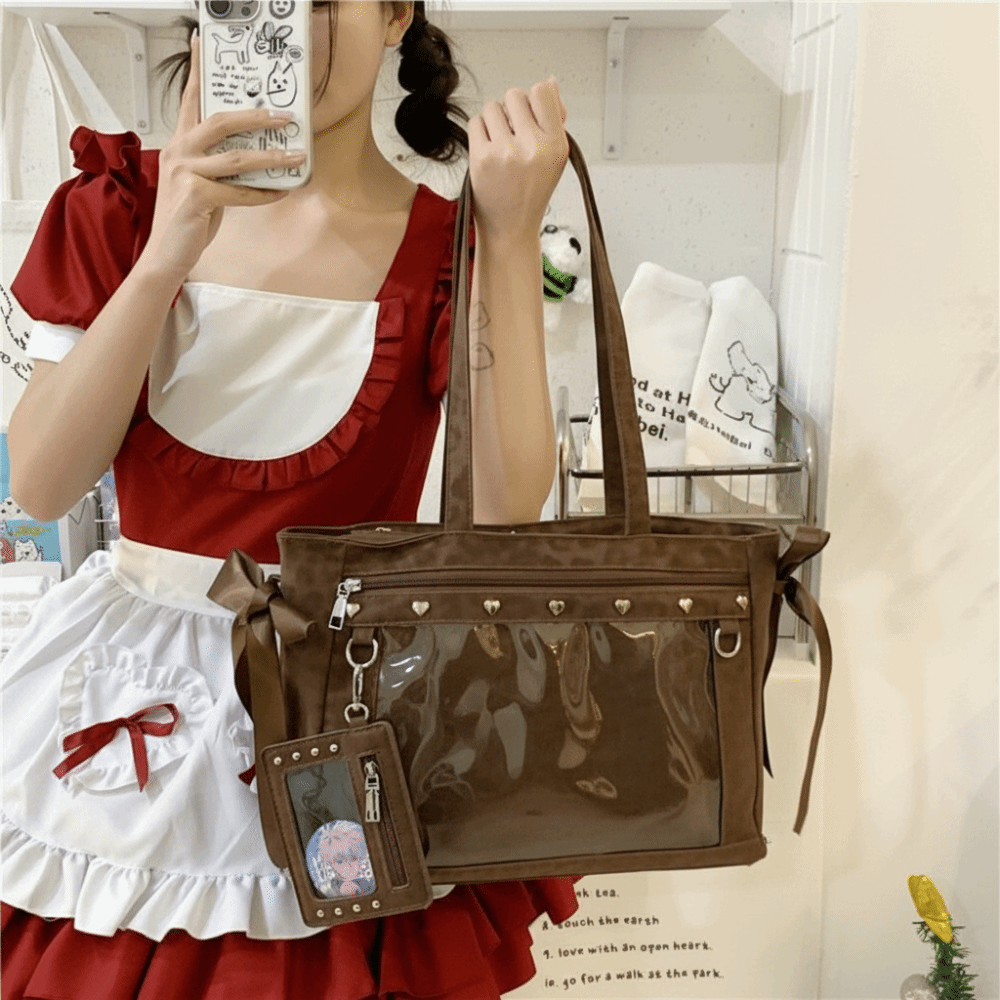 Anime Merchandise Women - Torba na ramię Harajuku z nitami