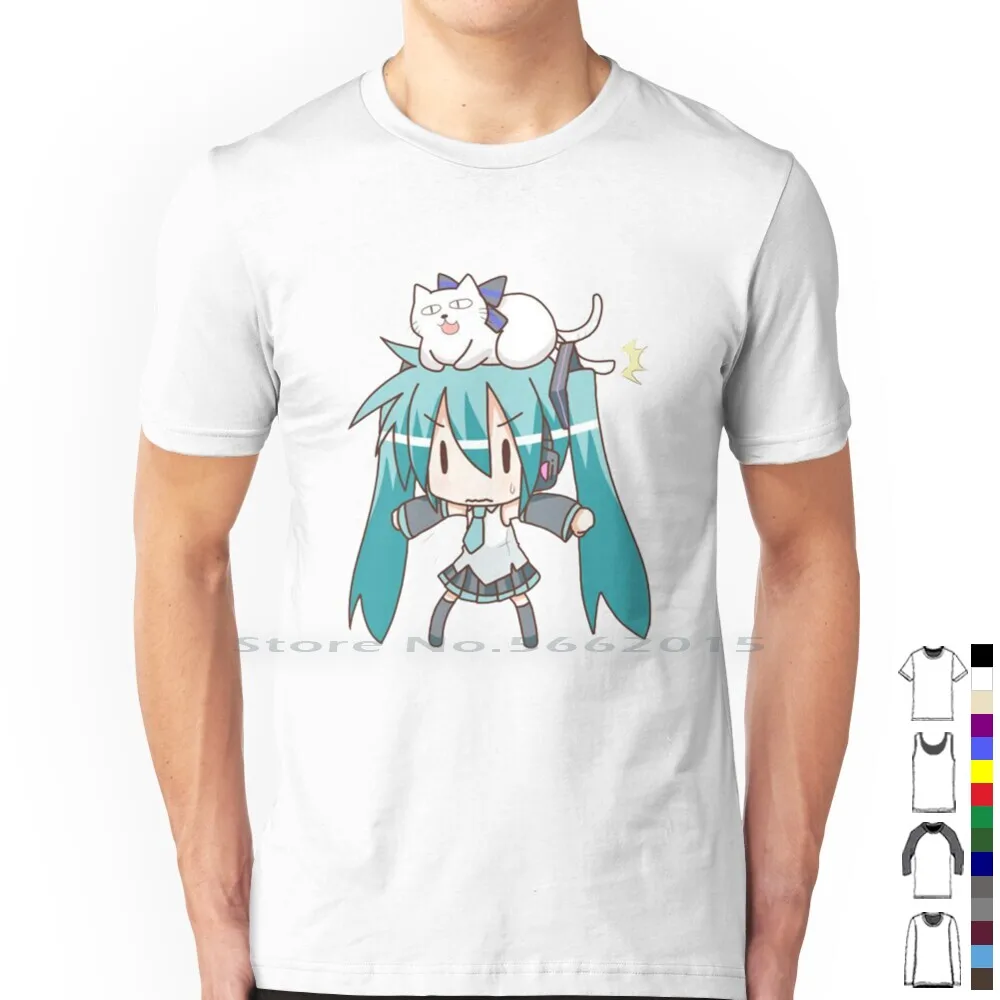 Anime Themed Merchandise - Koszulka Miku 100% bawełna Kawaii Manga