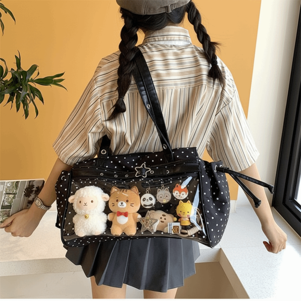 Torba na ramię Harajuku w krop – Anime Merchandise Women recenzja i cena